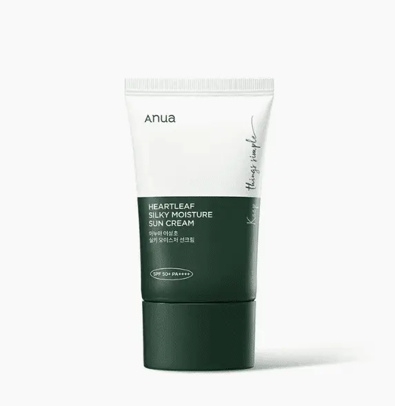 واقي شمس انوا هارتليف - 50مل | Anua Heartleaf Silky Moisture Suncream Spf50+