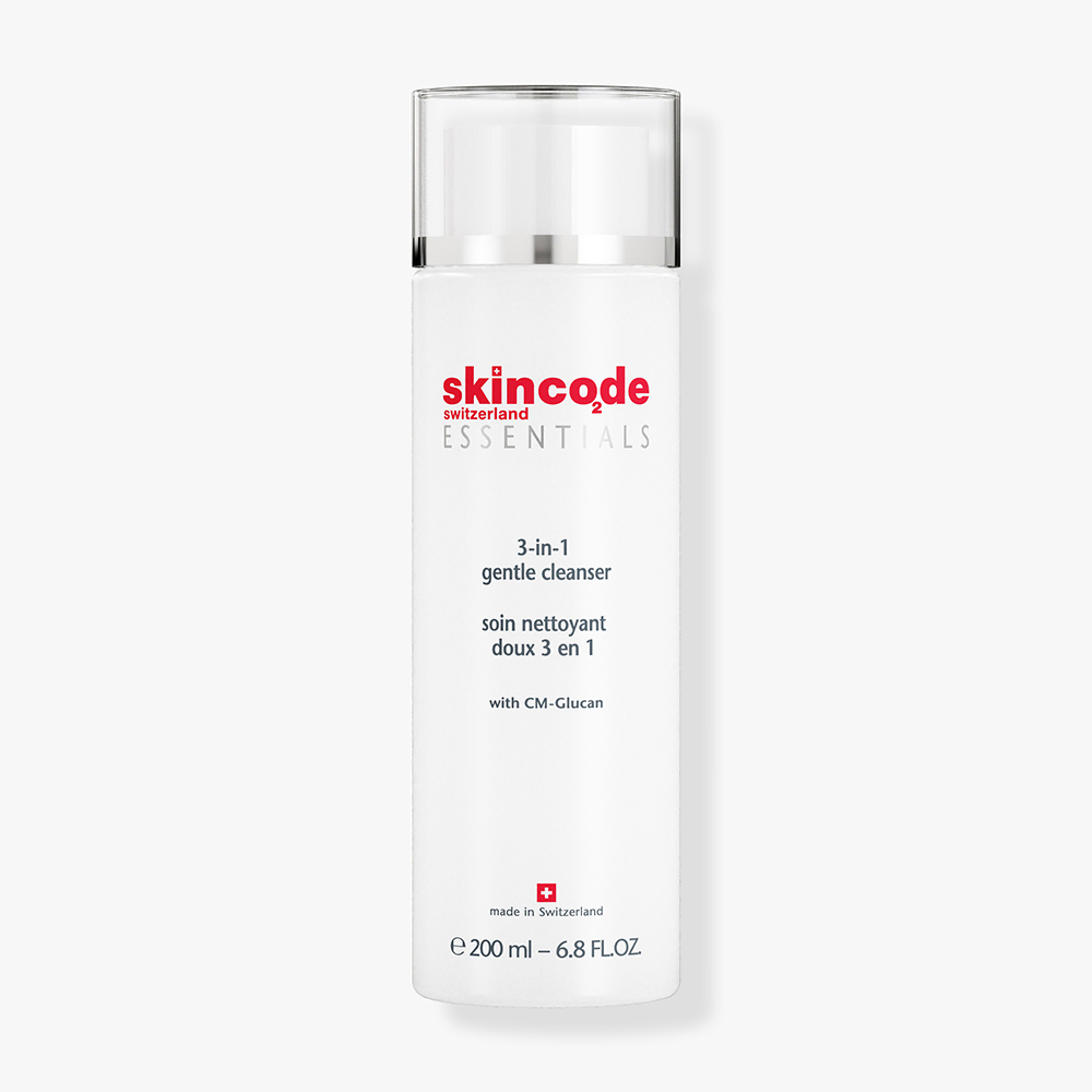  Skincode Essentials 3 in 1 Gentle Cleanser - 200ml | سكين كود مزيل مكياج حليبي لطيف 3 في 1 - 200 مل