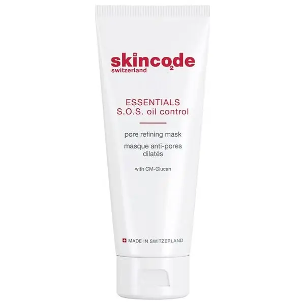 قناع تنقية المسام للتحكم بالزيوت من سكين كود إسينشالز _ SKINCODE ESSENTIALS S.O.S. OIL CONTROL PORE 75 ml  REFINING MASK