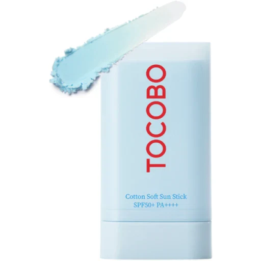  TOCOBO Cotton Soft Sun Stick Spf 50+ PA - 19g | توكوبو واقي شمسي ستيك بمستخلص بالقطن Spf50+ - 50 مل