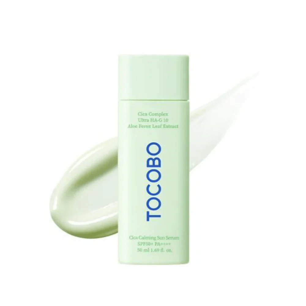  TOCOBO Cica Calming Sun Serum Spf50 - 50ml | توكوبو كريم واقي شمسي مهدئ و مرمم spf50 - 50 مل