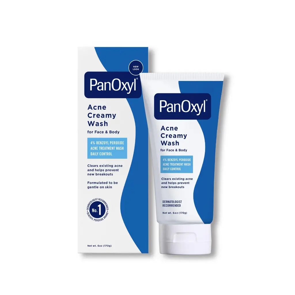 Panoxyl Acne Creamy Face Wash 4% Benzoyl Peroxide- بانوكسيل غسول لعلاج حب الشباب 4% بينزويل بيروكسايد