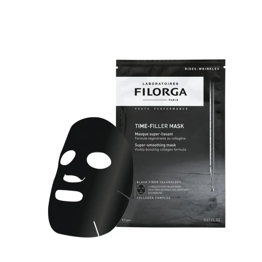 فلورجا تايم فيلر ماسك بتقنية الألياف السوداء – 20 مل|FILORGA TIME FILLER MASK BLACK FIBER TECHNOLOGY 20ML 