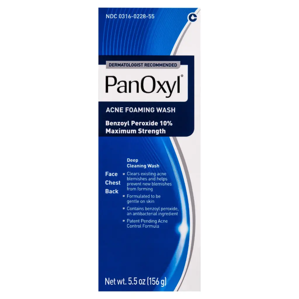 PanOxyl Acne Foaming Wash Benzoyl Peroxide 10% Maximum Strength-غسول بانوكسيل الرغوي لعلاج حب الشباب، بنزويل بيروكسيد 10%، أقصى قوة