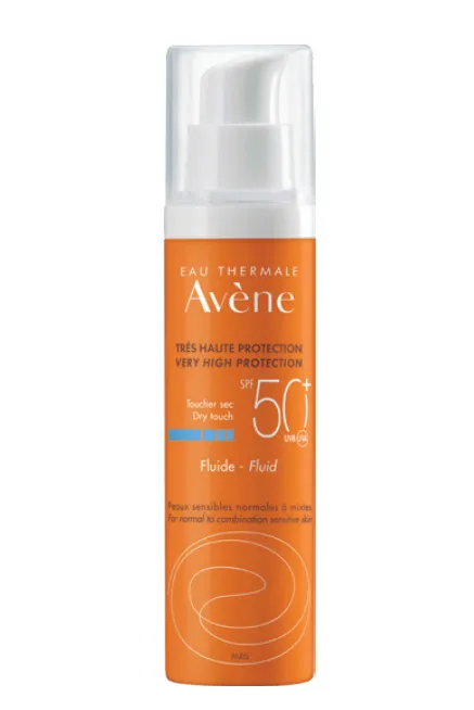 Avène Sunblock Fluid SPF50+ 50ml واقي شمس للبشرة العادية الى المختلطة بعامل حماية (50+ SPF)
