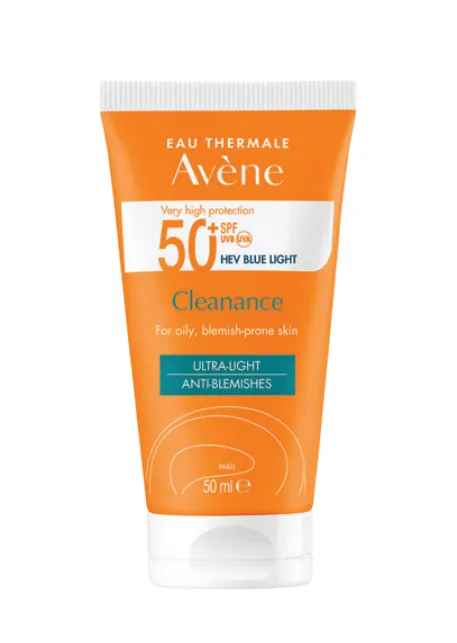 Avène Sunblock Cleanance SPF50+ 50ml واقي شمس للبشرة الدهنية بعامل حماية  (SPF 50