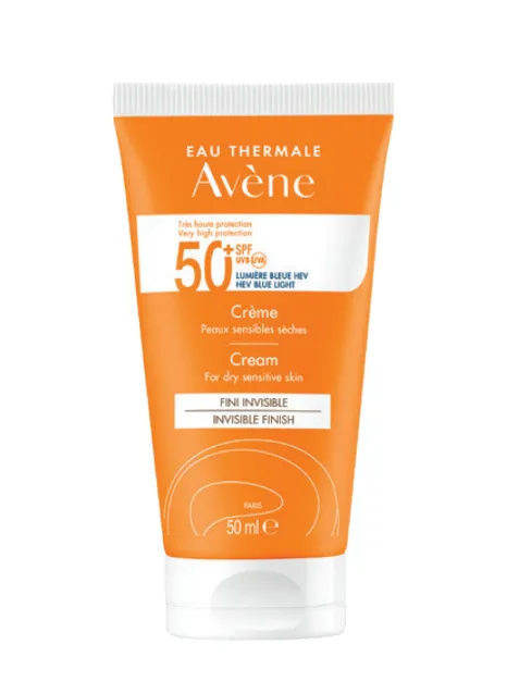 Avène sunblock cream SPFSO+50ML واقي شمس كريم للبشرة الجافة بعامل حماية