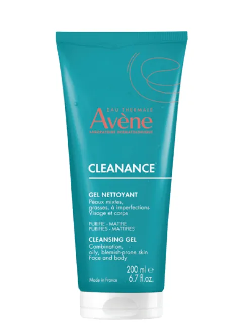 Avene Cleanance Gel 200 ml- tube غسول منظف للبشرة الدهنية
