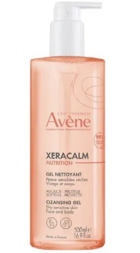 Xeracalm Nutrition Cleansing gel 500ml غسول للبشرة الجافة و الحساسة و المعرضة للأكزيما يتظف و يغذي و يرطب بعمق