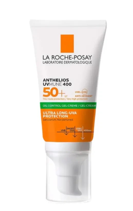 la roche anthelios gel cream uvmune 400 50ml (oil control gel-creme) | واقي شمس للبشرة الاعتيادية والمخطلتة ( شفاف )