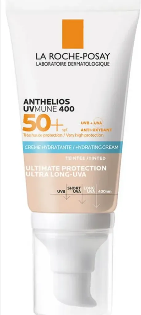 la roche anthelios gel cream uvmune 400 50ml (hydrating cream [tinted]) | واقي شمس للبشرة الجافة ( مع كريم اساس )