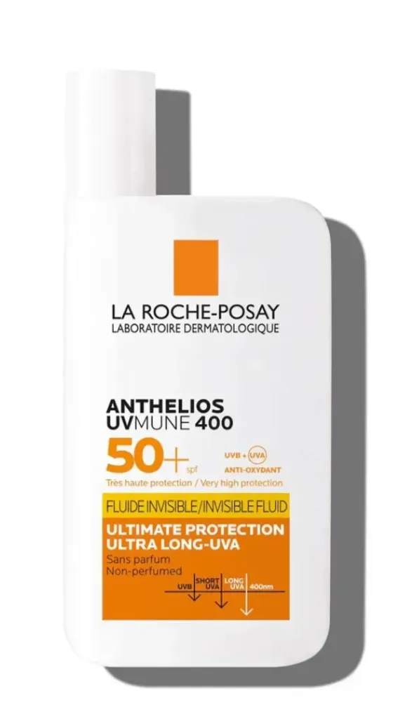la roche posay anthelios fluid uvmune 400 (invisible fluid) | واقي شمس للبشرة الدهنية ( شفاف )