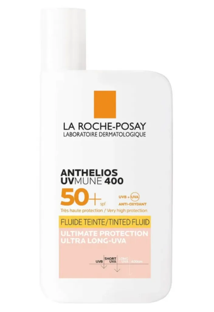 la roche posay anthelios fluid uvmune 400 (tinted) | واقي شمس للبشرة الدهنية ( مع كريم اساس )