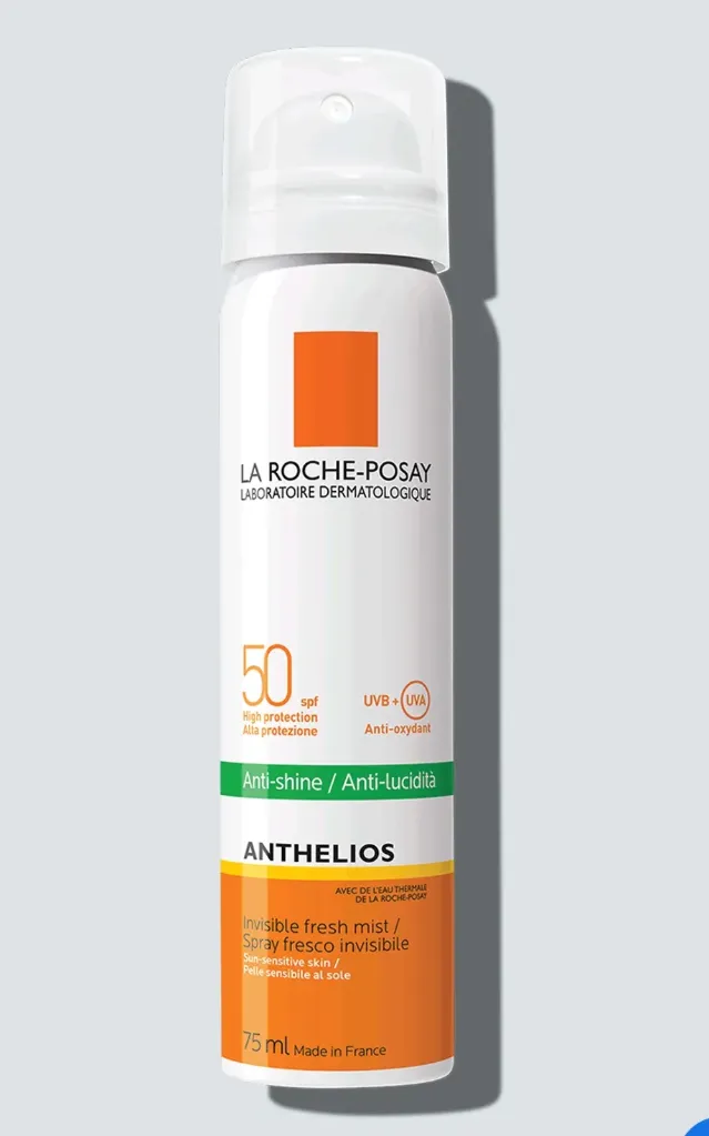 la roche posay Anthelios  Invisible Fresh Mis spray Anti-shine | واقي شمس لكل انواع البشرة مع مثبت المكياج