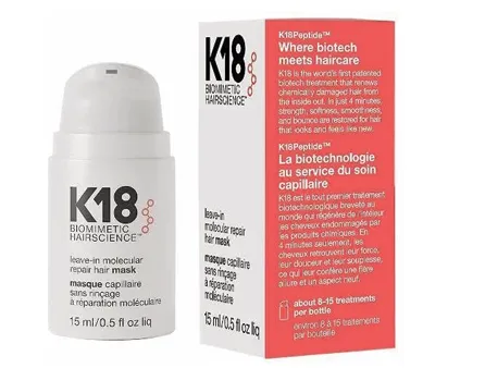 K18 BIOMIMETIC HAIRSCIENCE HAIR MASQUE 15ML | ماسك معالج للشعر 15 مل