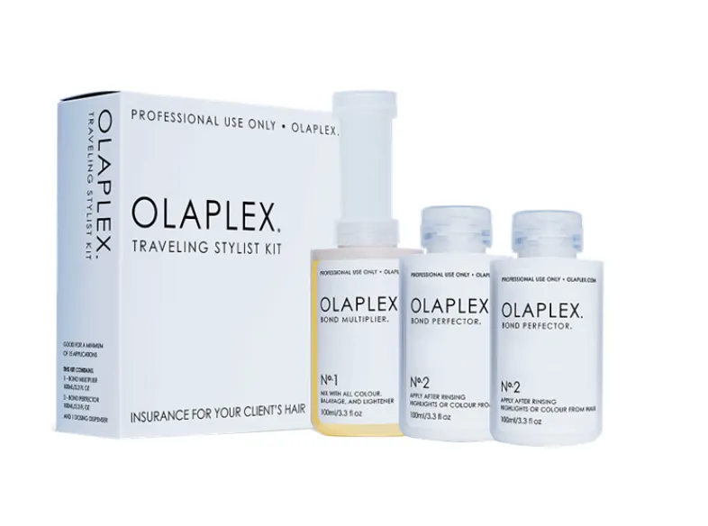 OLAPLEX Travel Stylist Kit |يتكون من اولابلكس رقم 1 ورقم 2 متكرر مرتين بحجم 525 مل