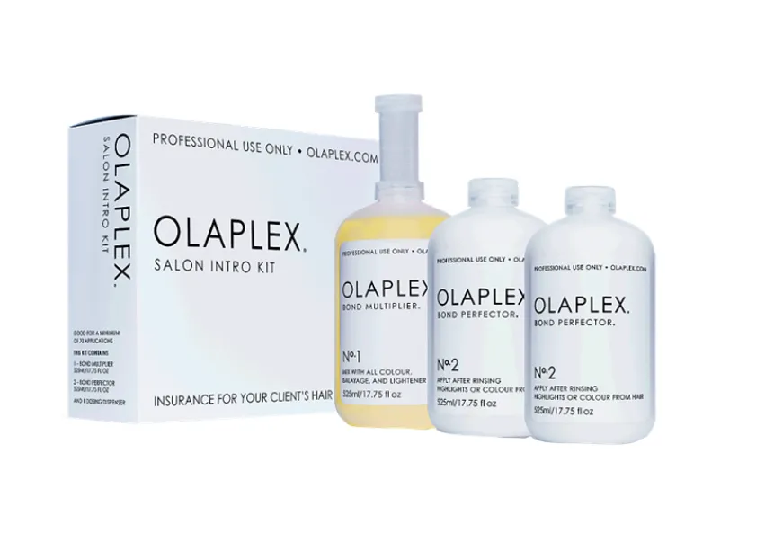 OLAPLEX Salon Intro Kit |يتكون من اولابلكس رقم 1 ورقم 2 متكرر مرتين بحجم 525 مل