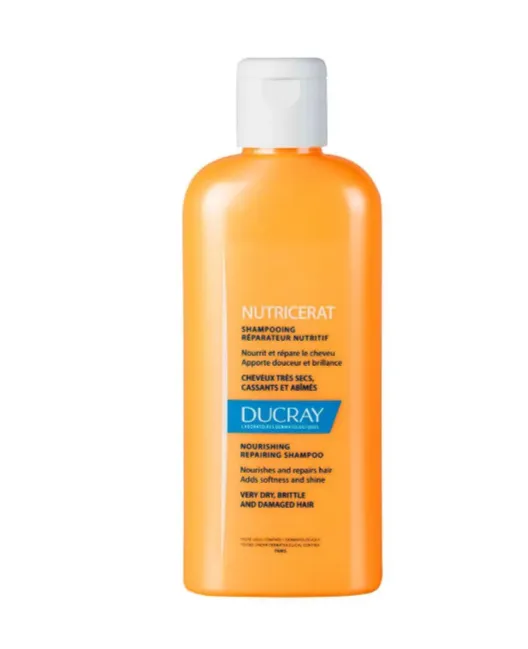 Ducray Nutricerat Shampoo 200 ml || شامبو مغذٍ للشعر شديد الجفاف والتالف، ينظف الشعر بلطف مع توفير تغذية عميقة.