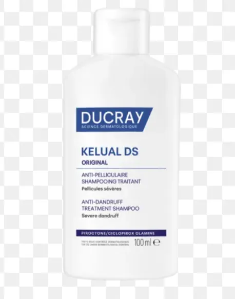 Ducray Kelual DS Shampoo 100 ml || شامبو علاجي مخصص للقشرة الشديدة والتهاب الجلد الدهني، يساعد على تنظيف فروة الرأس وتهدئة التهيج.