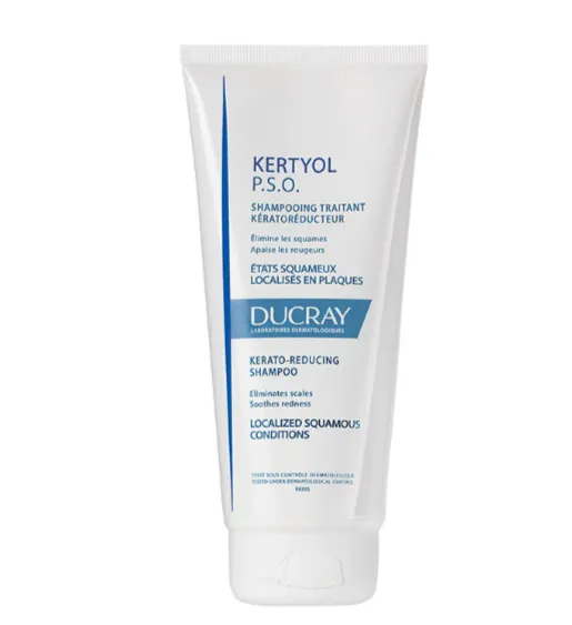Ducray Kertyol P.S.O Shampoo 200 ml || شامبو مخصص لفروة الرأس المصابة بالصدفية والقشور السميكة، يساعد على إزالة القشور وتهدئة الفروة.