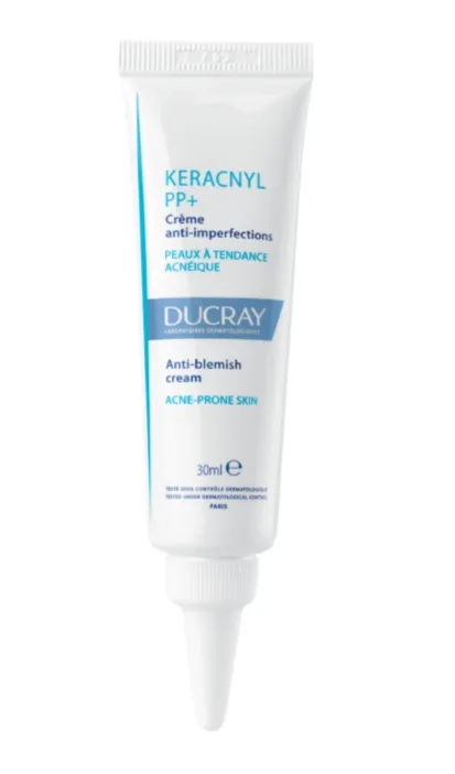 Ducray Keracnyl PP+ Cream 30 ml || كريم مهدئ للبشرة المعرضة لحب الشباب، يساعد على تقليل الالتهابات والاحمرار.