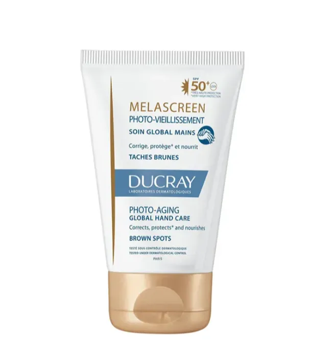Ducray Melascreen Hand Cream SPF50+ (50 ml) || كريم لليدين يوفر حماية عالية من الشمس ويساعد على الوقاية من التصبغات المرتبطة بالتعرض للأشعة فوق البنفسجية.