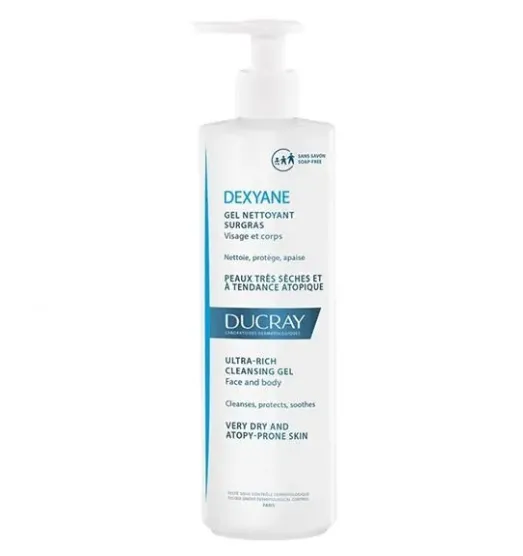 Ducray Dexyane Gel (400 ml) || جل منظف لطيف للبشرة الجافة والحساسة والمعرضة للأكزيما.
