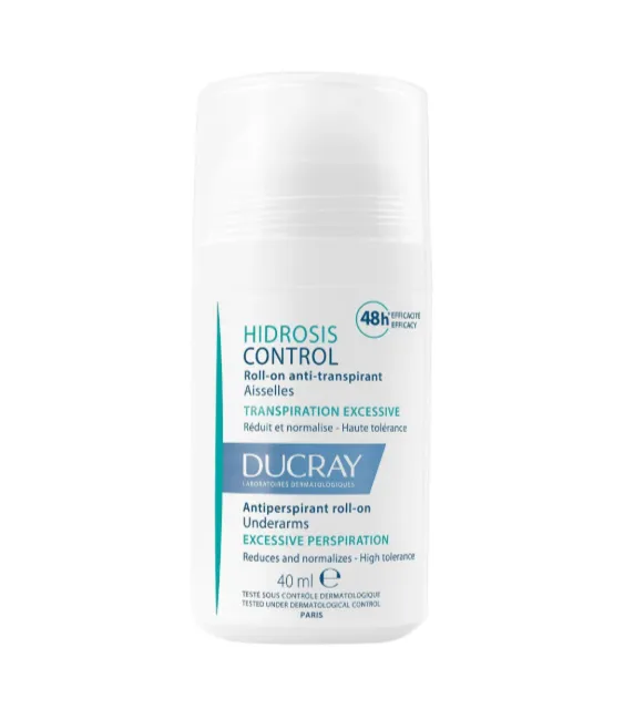 Ducray Hidrosis Roll-On (40 ml) || مضاد للتعرق مصمم للتحكم في التعرق المفرط وتقليل الرطوبة والروائح غير المرغوبة.