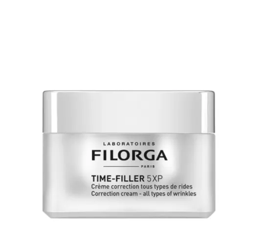 Filorga Time-Filler Cream 5XP (50 ml) كريم مضاد للتجاعيد للبشرة العادية إلى الجافة، يساعد على تنعيم الخطوط الدقيقة واستعادة مظهر البشرة الممتلئ.