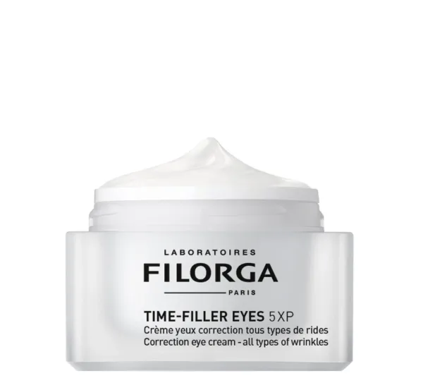 Filorga Time-Filler Eyes 5XP (15 ml) كريم مخصص لمنطقة حول العينين لاستهداف التجاعيد الدقيقة وعلامات الإرهاق.