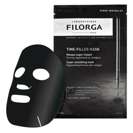 Filorga Time-Filler Mask (20 ml × 12) قناع ورقي أسبوعي مضاد للتجاعيد يمنح البشرة جرعة مكثفة من الترطيب والعناية.