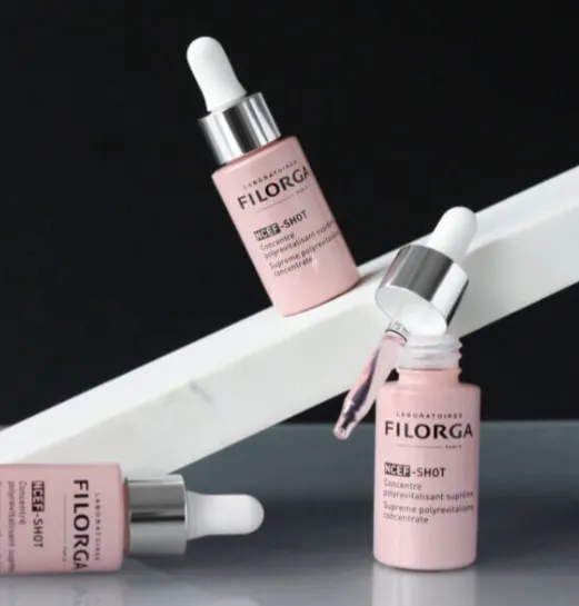 FILORGA NCEF-Shot (15 ml) علاج مركز لمدة 10 أيام يمنح البشرة دفعة مكثفة من التجديد والحيوية.