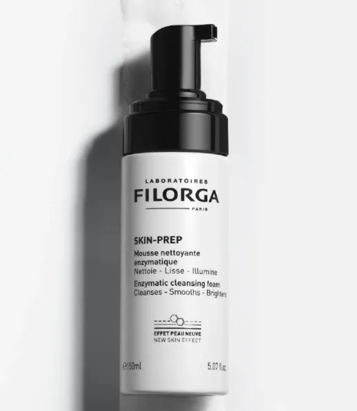 FILORGA SKIN-PREP ENZYMATIC CLEANSING FOAM (Deep Cleansing Foam - 150ml) رغوة تنظيف عميق تساعد على إزالة الشوائب والخلايا الميتة للحصول على بشرة أكثر صفاءً.