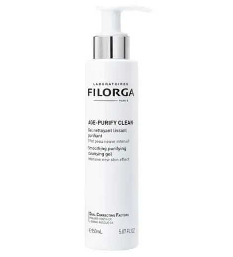 FILORGA AGE-PURIFY CLEAN (Smoothing + Purifying Cleansing Gel - 150ml) جل منظف ينقي البشرة وينظفها بعمق مع المساعدة على تحسين ملمسها.