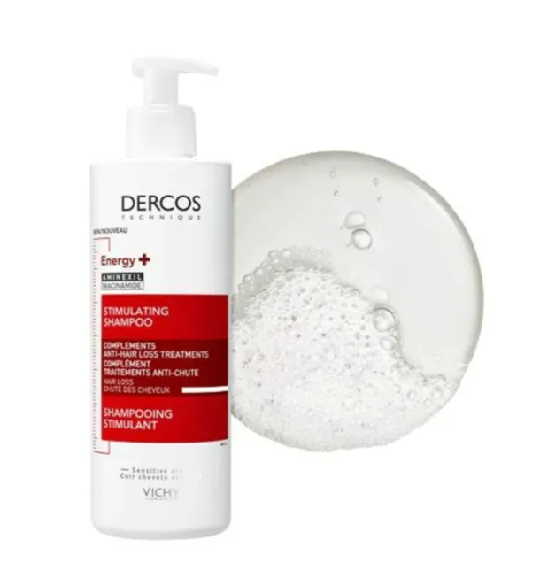 Vichy Dercos Hair Loss ENERGIZING SHAMPOO (400ml) شامبو منشط ومكمل لعلاجات تساقط الشعر بحجم اقتصادي.