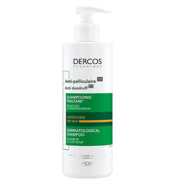 Vichy Dercos Anti-Dandruff ANTI-DANDRUFF SHAMPOO OILY HAIR (390ml) شامبو مضاد للقشرة للشعر الدهني بحجم اقتصادي.