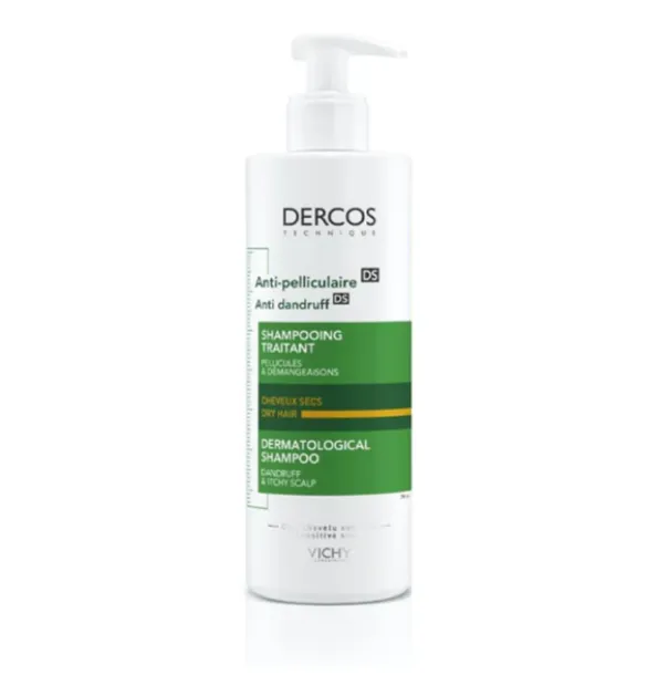 Vichy Dercos Anti-Dandruff ANTI-DANDRUFF SHAMPOO DRY HAIR (390ml) شامبو مضاد للقشرة للشعر الجاف بحجم اقتصادي.
