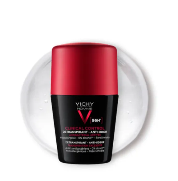 Vichy Deodorants CLINICAL CONTROL MEN 96H (50ml) مزيل تعرق للرجال.