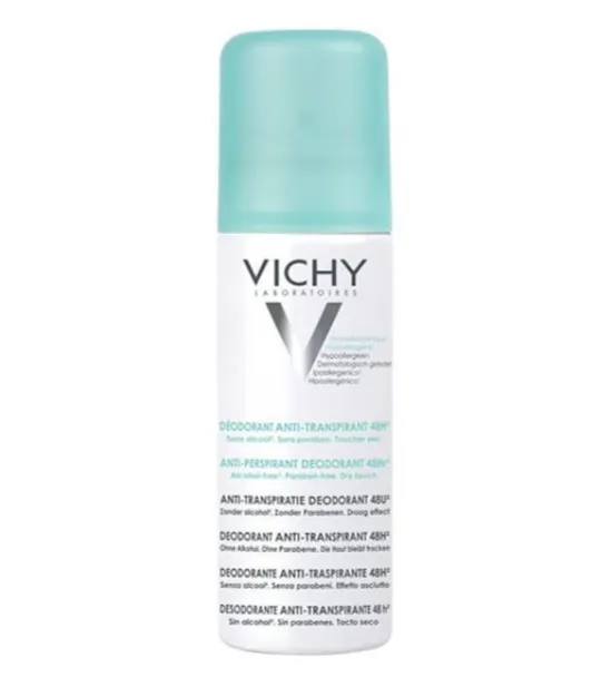 Vichy Deodorants TREATMENT ANTI-TRANSPIRANT SPRAY (125ml) بخاخ مضاد للتعرق.