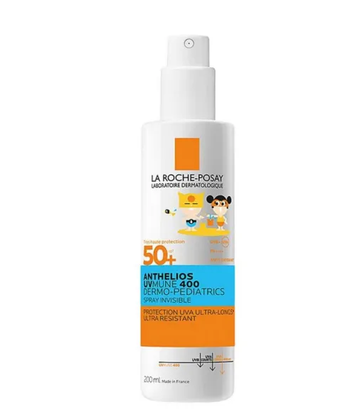 la roche posay anthelios uvmune 400 kids hydrating spray spf 50+ || واقي شمس لبشرة الاطفال الحساسة