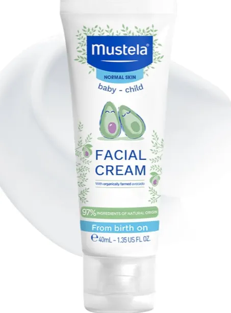 MUSTELA HYDRA BEBE FACIAL CREAM (40ml) كريم مرطب للوجه مخصص لبشرة الأطفال الحساسة.