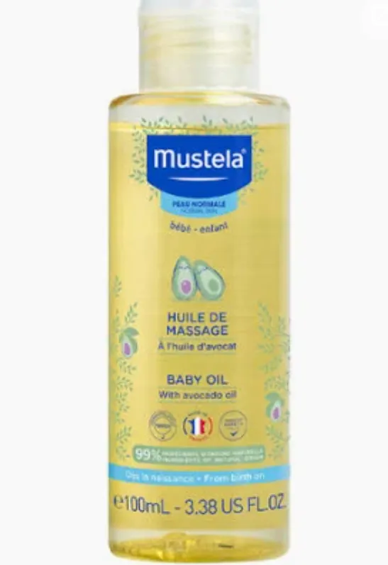 MUSTELA BABY OIL (105ml) زيت جاف للأطفال يساعد على تغذية البشرة وترطيبها.