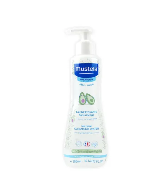 MUSTELA NO RINSE CLEANSING WATER (300ml) ماء منظف لا يحتاج إلى شطف لإزالة الشوائب وتنظيف البشرة الوجه والجسم ومنطقة الحفاض.