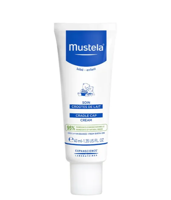 MUSTELA CRADLE CAP CREAM (40ml) كريم مخصص لعلاج قشرة الرأس لدى الرضع (قبعة المهد).