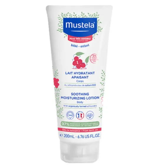 MUSTELA SOOTHING MOISTURIZING LOTION (200ml) لوشن مرطب ومهدئ للبشرة شديدة الحساسية.