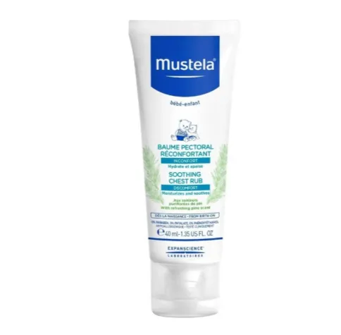 MUSTELA SOOTHING CHEST RUB 40ML كريم مهدئ للصدر للأطفال.