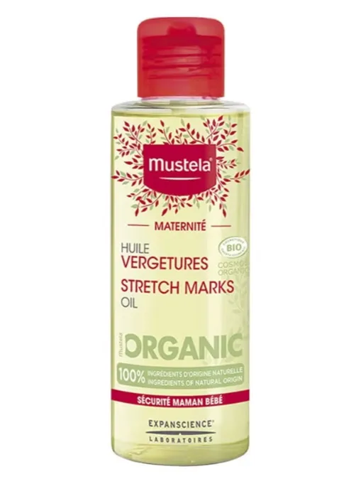 MUSTELA STRETCH MARKS PREVENTION OIL 105ML زيت مخصص للمساعدة في الوقاية من تشققات الحمل.