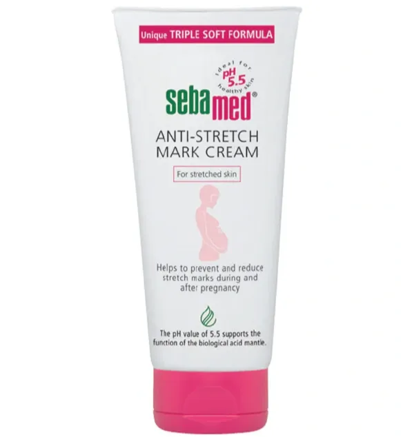 SEBAMED ANTI-STRETCH MARK CREAM (200ml) كريم للعناية بالبشرة يساعد على الوقاية من علامات التمدد وتحسين مرونة الجلد.