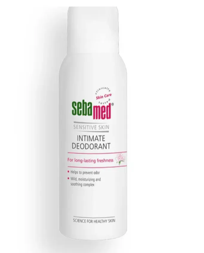 SEBAMED INTIMATE DEODORANT (125ml) مزيل رائحة للمناطق الحساسة يمنح إحساساً بالانتعاش والثقة طوال اليوم.