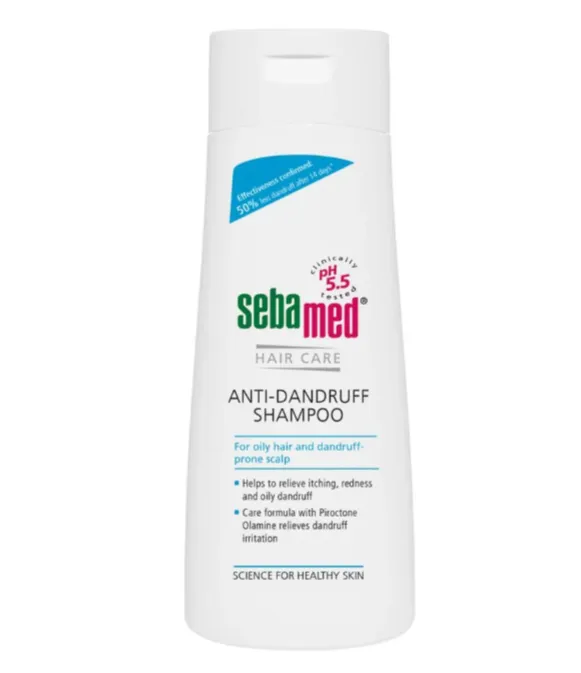 SEBAMED ANTIDANDRUFF SHAMPOO (200ml) شامبو مضاد للقشرة يساعد على تنظيف فروة الرأس وتقليل التقشر.